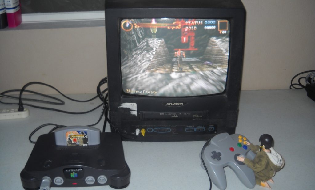 Lain playing Castlevania 64