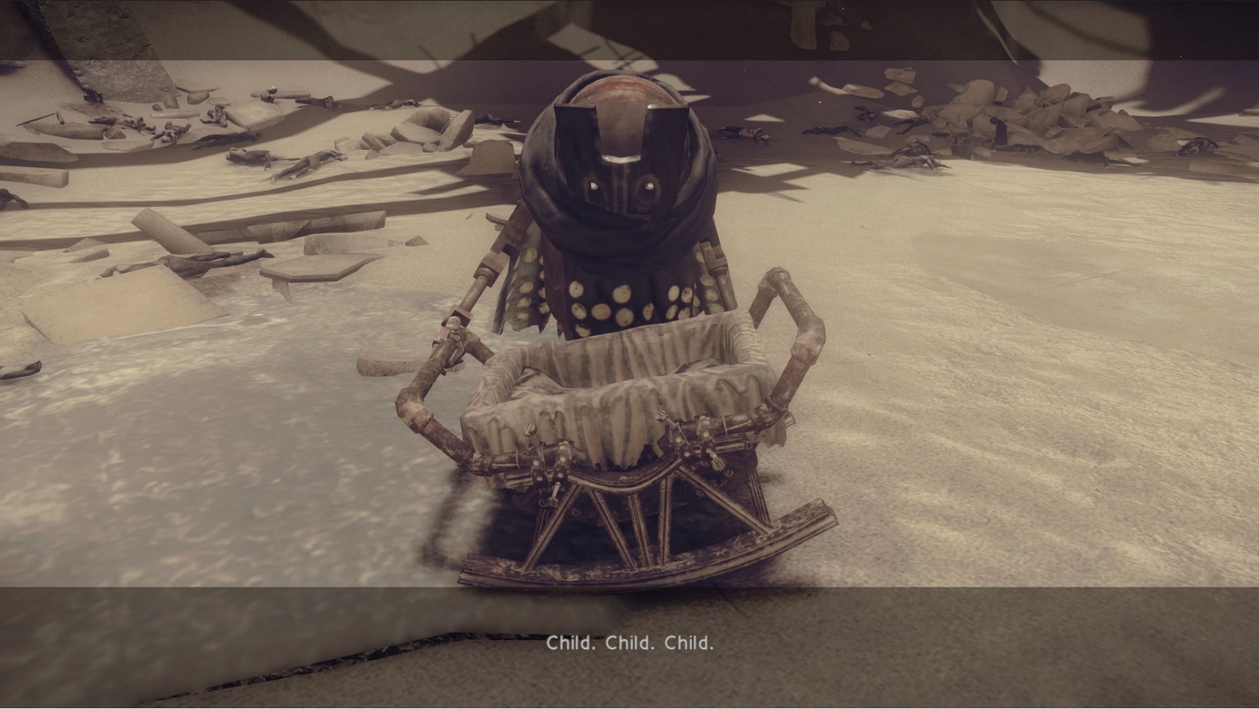 Robot Rocking Baby Carriage