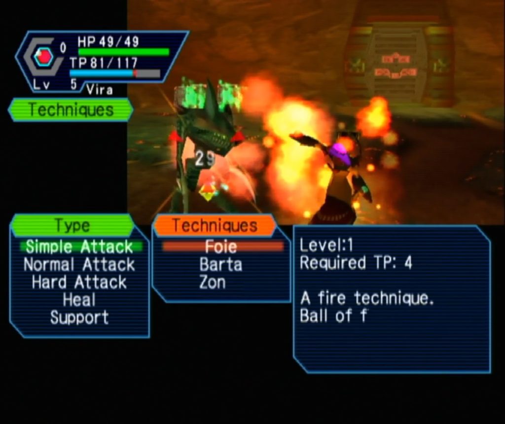 Phantasy Star Online Version 1 Casting Foie